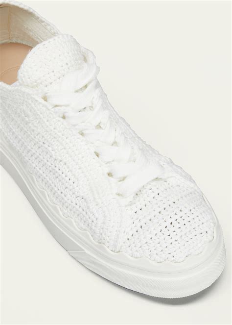 chloe crochet sneakers